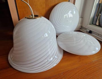 DV - Wandlamp - Messing, Muranoglas - Murano-glas
