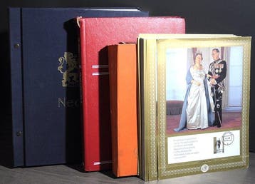 Nederland - Verzameling in een DAVO album en diverse, Gestempeld