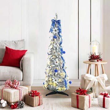 vidaXL Kunstkerstboom Wit 120 cm PVC, Verzenden, Nieuw