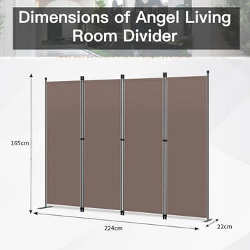 2dekans | Angel Living Kamerscherm - 4 Panelen - 224 x 165, Ophalen of Verzenden, Zo goed als nieuw