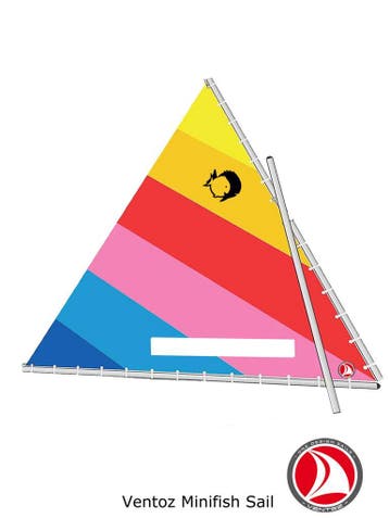 Ventoz Minifish Zeil - Mai Tai met venster, nieuw!, Verzenden, Nieuw, 3 tot 6 meter, Minder dan 15 m²