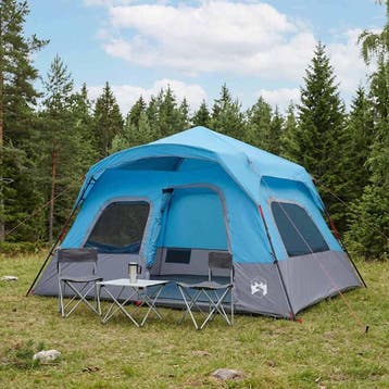 vidaXL Directe Tent Blauw 340 x 280 x 190 cm, Verzenden, Nieuw, Tot en met 2