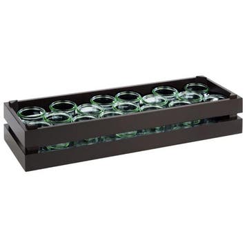 GGM Gastro | Houten krat - SUPERBOX - zwart - 555x185mm - |, Verzenden, Nieuw in verpakking