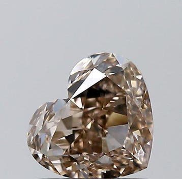 1 pcs Diamant (Natuurlijk gekleurd) - 1.33 ct - Hart - Fancy, Nieuw