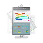 HP EliteDisplay E243i Zilver 24 inch 1920x1200, Ophalen of Verzenden, Gebruikt, 5 ms of meer, HP