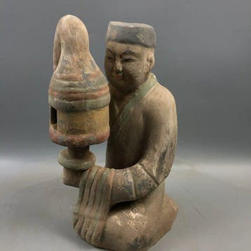 Oud Chinees, Tang-dynastie Keramiek Beschilderd aardewerk