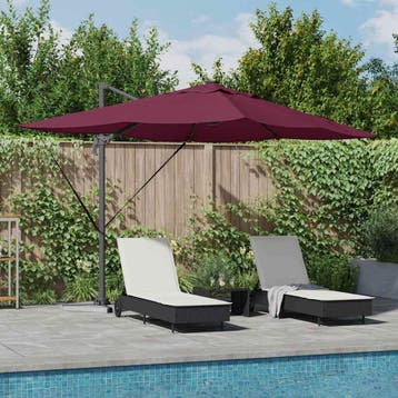 vidaXL Parasol 352 x 251 x 265 cm Polyester en Aluminium, Verzenden, Nieuw, 2 tot 3 meter