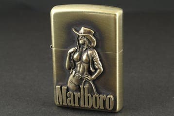 Zippo - Marlboro Sexy Girl Emblem - Zakaansteker - metaal, Nieuw