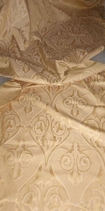 San leucio damascato fondo moire elegante 500x140 cm -