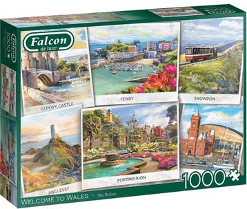 Falcon - Welcome to Wales Puzzel (1000 stukjes) | Falcon -, Verzenden, Nieuw