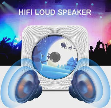 Bluetooth CD Speler met 2 HIFI Speakers, Desktop CD Speler m, Verzenden, Nieuw