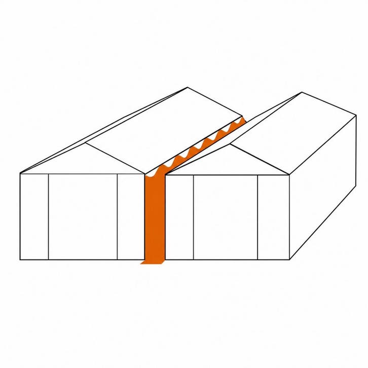 PVC Regengoot - Koppelgoot 14 meter (Tent Onderdelen), Tuin en Terras, Partytenten, Nieuw, Verzenden
