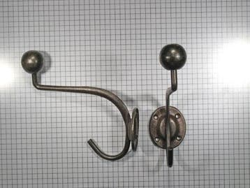 Hoed en jashaak met ronde knop, ijzer geroest, Huis en Inrichting, Woonaccessoires | Kapstokken, Verzenden, Nieuw