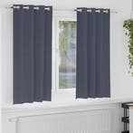 vidaXL Zwart-out Gordijnen met Ringen 2 pcs Antraciet 175 x, Verzenden, Nieuw