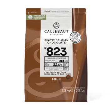 Callebaut Chocolade Callets Melk (823) 2,5 kg, Verzenden, Nieuw