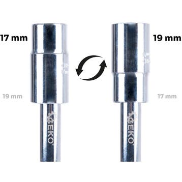GEKO Opvouwbare kruissleutel 17, 19, 21 en 23 mm met CrV..., Ophalen of Verzenden, Nieuw
