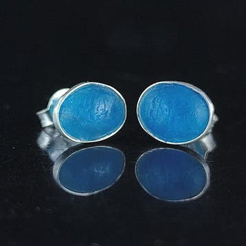 Apatiet - Zilver - Oorbellen - neon