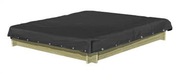 Zandbak Afdekhoes Zwart 120x120 cm PVC, Ophalen of Verzenden, Nieuw