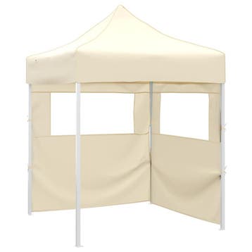 vidaXL Partytent 200 x 200 x 315 cm Crèmekleurig Oxford Stof, Verzenden, Nieuw, Partytent