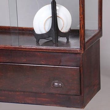 Vrijstaande Art Deco  juweliersvitrine met verlichting en pl, Ophalen of Verzenden