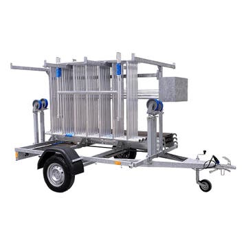 Steigeraanhanger met ALX Rolsteiger 135 x 250 x 6,2m WH, Doe-het-zelf en Verbouw, Steigers, Verzenden, Nieuw, Rolsteiger of Kamersteiger