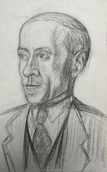 François Desnoyer (1894–1972) - Portrait d’homme (Vendu sans, Antiek en Kunst