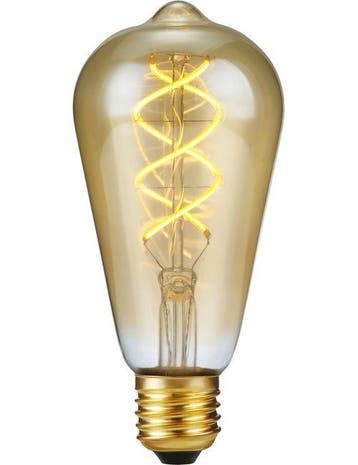 SPL LED Rustieklamp ST64 E27 5W 460lm 2200K Goud 3-staps..., Ophalen of Verzenden, Nieuw