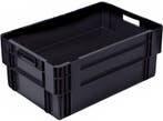 Nestbare Stapelkrat, 600x400x420 mm, euronorm, zwart, Ophalen of Verzenden