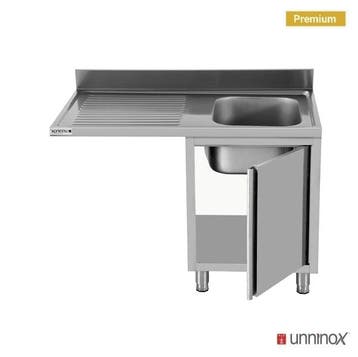 Unninox RVS Spoeltafel | Vaatwasser ruimte Links  | Achter R, Ophalen of Verzenden, Nieuw in verpakking