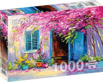 Blooming Courtyard Puzzel (1000 stukjes) | Enjoy Puzzle -, Verzenden, Nieuw