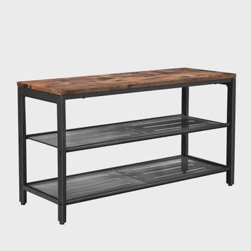 VASAGLE Schoenenbank met 2 Niveaus - 80x30x44.5 cm - Stijlvo, Verzenden, Nieuw