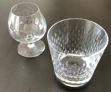 Baccarat - Whiskyglas (2) - Beluga en cognacglas - Kristal -, Antiek en Kunst