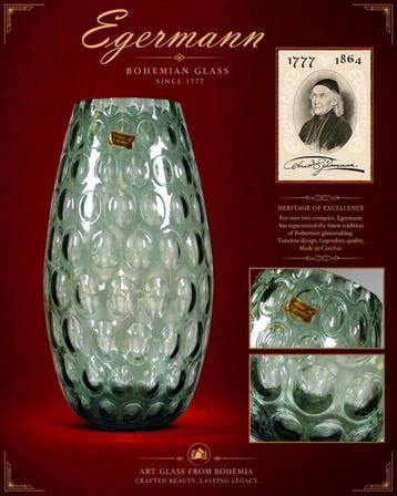 Egermann - Vaas - Kristal - SMOKE BLUE Vaas