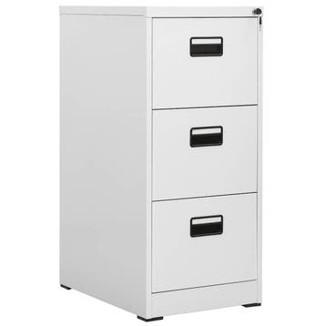 vidaXL Archiefkast 46x62x102,5 cm staal lichtgrijs, Verzenden, Nieuw