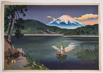Yoshimoto Masao • Fuji vanaf het meer Ashi (Ochtend) •