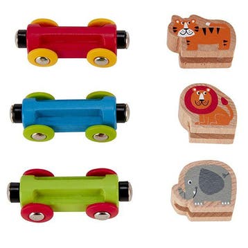 Hape houten trein Jungle Journey me van €12,99 voor €6,50, Kinderen en Baby's, Speelgoed | Overig, Ophalen of Verzenden, Nieuw