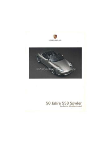 2004 PORSCHE BOXSTER S 50 JAAR 550 SPYDER BROCHURE DUITS, Nieuw, Porsche, Author