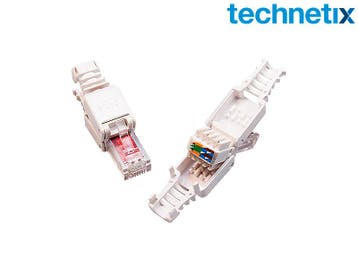 CAT 6A RJ45 snap-on connector, 2 stuks - Technetix, Ophalen of Verzenden, Nieuw