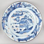 Onderbord - Een enorme Chinese Imari-landschapsschaal -, Antiek en Kunst