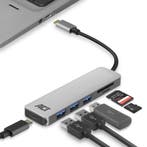 ACT USB C Hub – 3-port USB 3.0 – 1-port USB C 55W PD – Micro, Verzenden, Nieuw