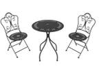 Veiling - AXI Marilou metalen Bistroset Romantisch Antraciet, Nieuw