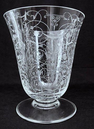 Baccarat - Vaas - Michelangelo - Kristal - Grote vaas Michel, Antiek en Kunst