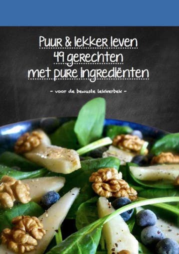 Puur en Lekker Leven Kookboek - Mandy Knuvers / vd Wiel, Verzenden, Gelezen, Mandy Knuvers / vd Wiel