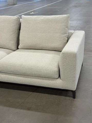 Minotti Andersen Hoekbank | Beige | Nieuwstaat + Garantie, 300 cm of meer, Ophalen of Verzenden, Zo goed als nieuw, 150 cm of meer