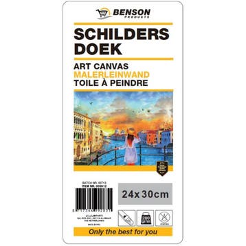 Benson Canvas schildersdoek - 24 x 30 cm - katoen - 2 lag..., Hobby en Vrije tijd, Schilderen, Ophalen of Verzenden, Nieuw