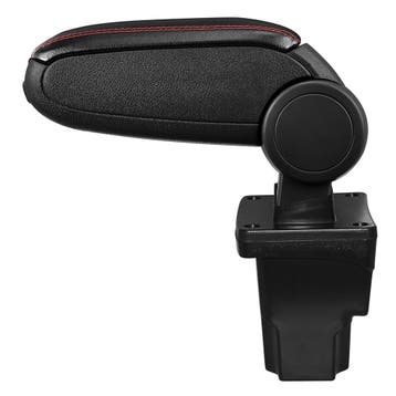 Armsteun-Seat Leon III-5F-2012-kunstleer-zwart+rood stiksel, Verzenden, Nieuw