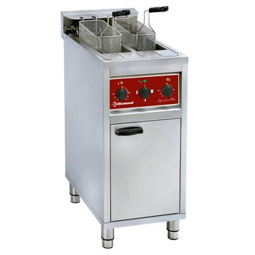 Electrische friteuse 2x 10 lit. op kast, Verzenden, Nieuw in verpakking