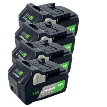 4 stuks: Hikoki Multivolt BSL36A18, 123accu huismerk, Verzenden, Nieuw