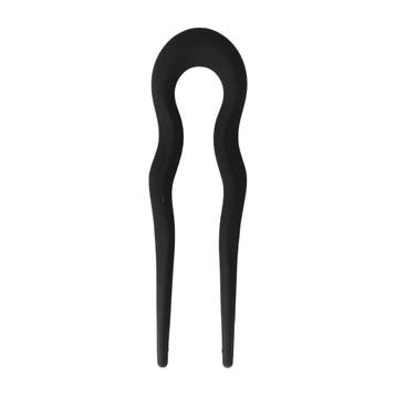 Haarvork 13cm – Haarpin voor Knot – Kunststof – Zwart, Nieuw