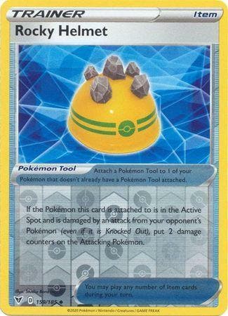 Rocky Helmet 159/185 reverse holo Vivid Voltage, Ophalen of Verzenden, Nieuw, Losse kaart, Foil